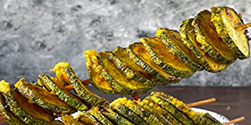 Brochettes de spirales de courgettes : Un délicieux plat! 