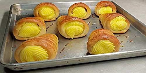 Cornets à la crème pâtissière