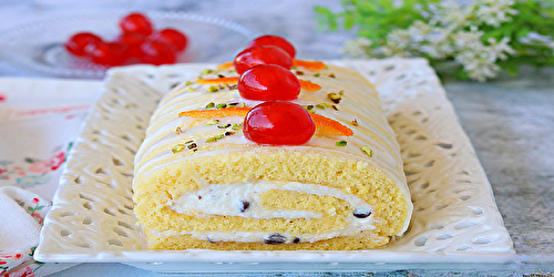 Roulé à la cassata sicilienne