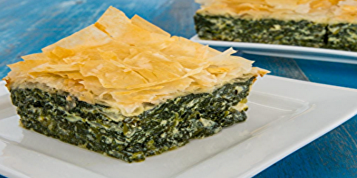 Tarte grecque aux épinards : Spanakopita