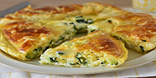 Tarte salée aux courgettes feuilletées