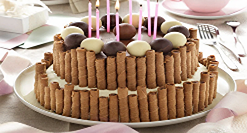 Gâteau d’anniversaire en Étages au Chocolat