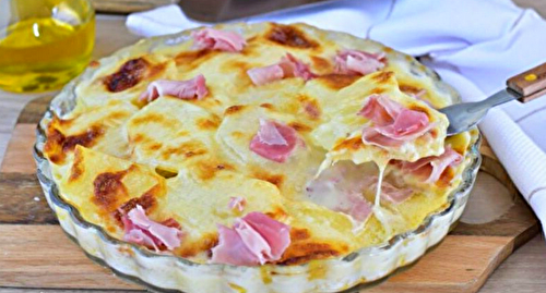 Gratin de Pommes de Terre à la Mozzarella et au Jambon : Une Recette Simple