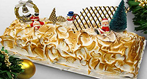 Bûche de Noël au citron meringuée : Gourmandise