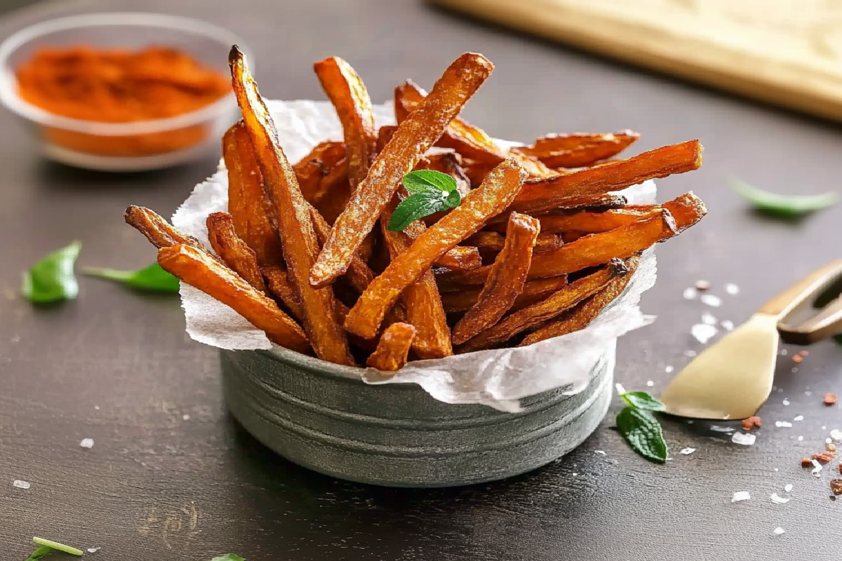 Frites de patate douce au Air Fryer