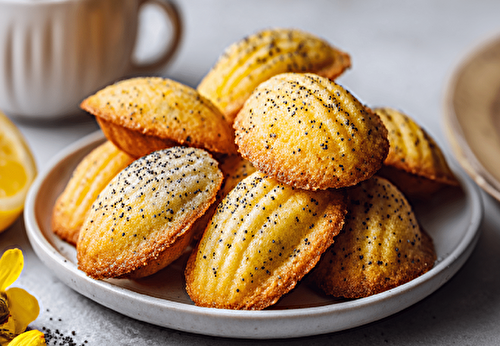 Madeleines Légères au Citron & Graines de Pavot – Weight Watchers