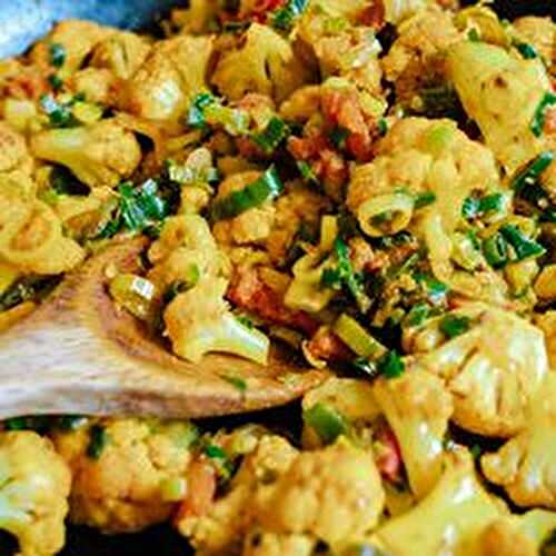 Choux-fleur à l’indienne - Aloo gobi