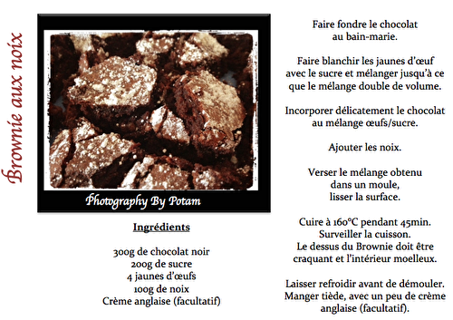 Brownie aux noix