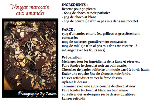 Nougat marocain aux amandes