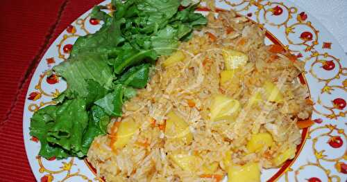 Arroz de Frango com Manga / Riz de Poulet à la Mangue