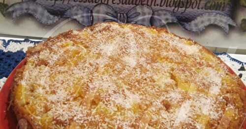 Bolo de Pêssego e Canela / Gâteau à la Pêche et Cannele