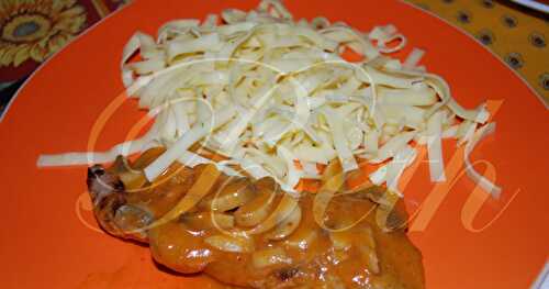 Escalopes de Veau aux Champignons / Lombinhos de Vitela com Cogumelos