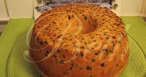 Gâteau Portugais Traditionnel Pão de Lo aux Pépites de Chocolat / Bolo Tradicional Pão de Lo com Pépites de Chocolate