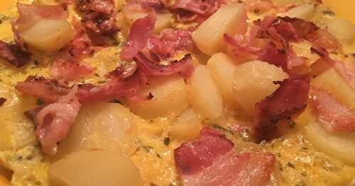 Omelete de Batata e Bacon / Omelette aux Pommes de Terre et Bacon