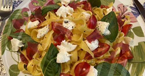 Pâtes Fraiches aux Bresaola / Macarrão Fresco com Bresaola