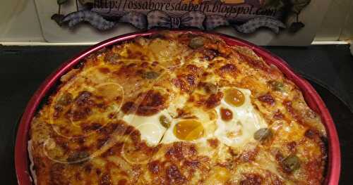 Pizza Jambon au Fromage Raclette / Pizza de Fiambre com Queijo Raclette