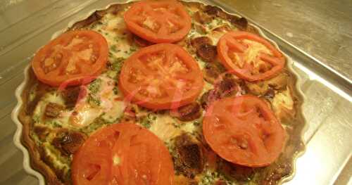 Quiche aux poireaux, Carottes, Tomates et Saumon  /  Quiche de Alho Francês, com Cenoura, Tomates e Salmão