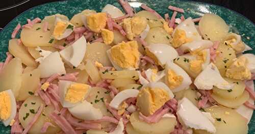 Salada de Batatas com Fiambre e Ovos / Salade de Pommes de Terre, Jambon et Oeufs 