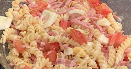 Salada de Massa com Fiambre / Salade de Pâtes et Jambon