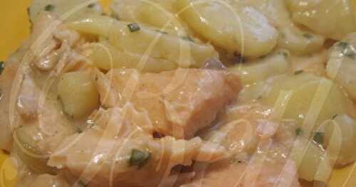 Saumon, Pommes de Terre et sa Sauce Blanche / Salmão com Batatas e Seu Molho Branco