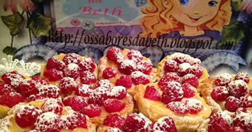 Tartelettes Lemon Curd et Framboises / Tarteletes de Lemon Curd e Framboesas