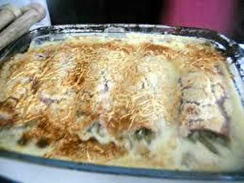 Asperges vertes en gratin