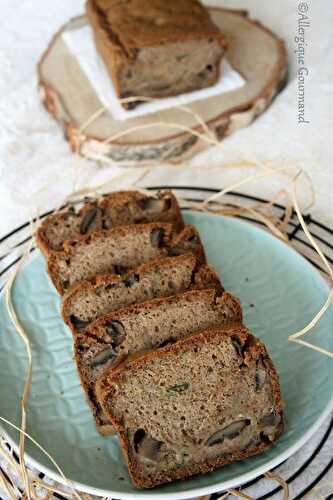 Cake aux champignons { sans gluten, sans lait, sans œufs }