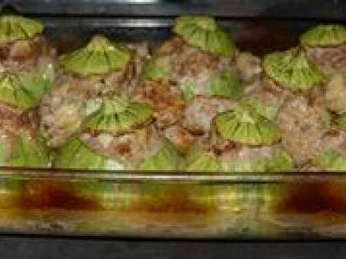Courgettes ronde farcie