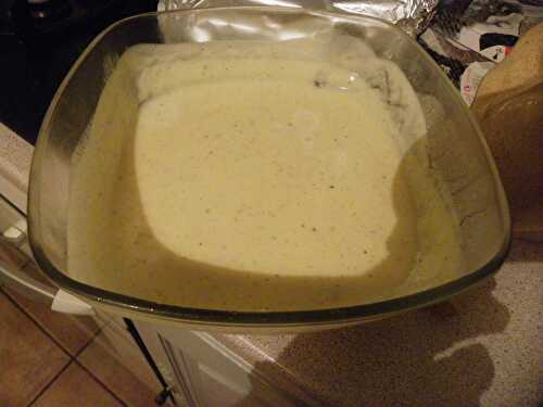 Crème anglaise sans lactose