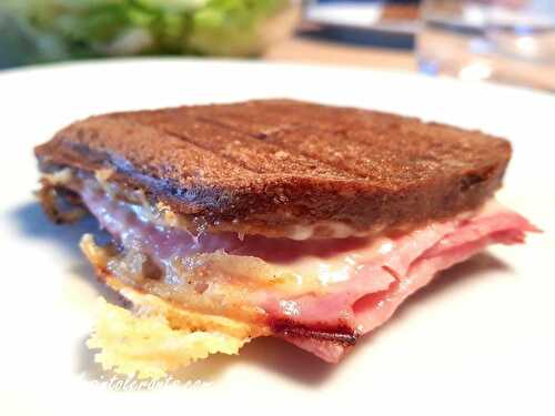 Croque monsieur sans glutten et sans lactose