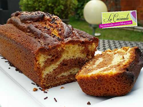 Gateau marbré au chocolat