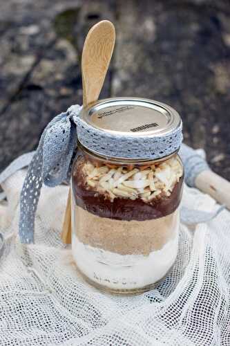 Kit à brownie dans un bocal