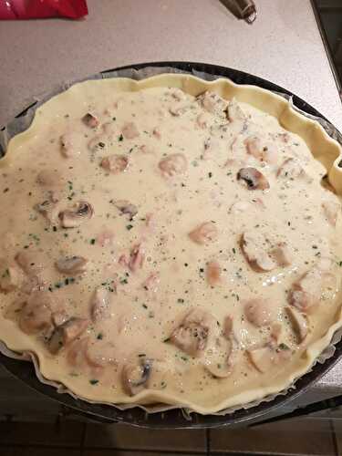 Quiche thon champignon