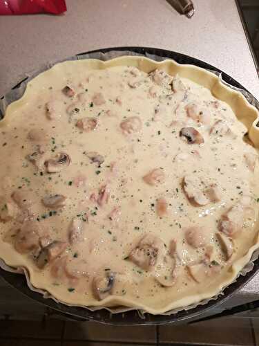 Quiche thon champignon