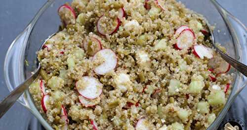 Salade  quinoa thon radis feta