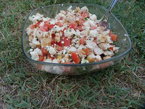 Salade tomate aiguillete de poulet et feta