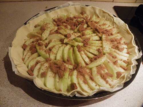 Tarte aux pommes et speculoos