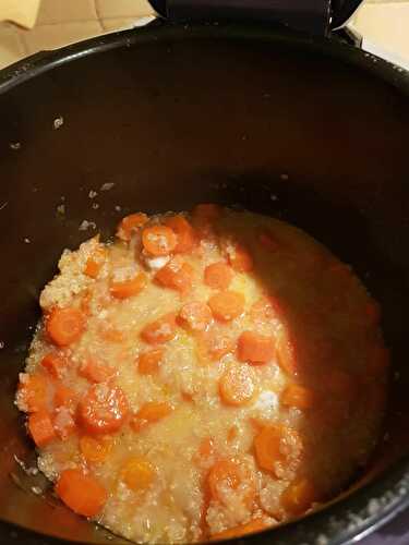 Velouté de carotte et quinoa au cookeo