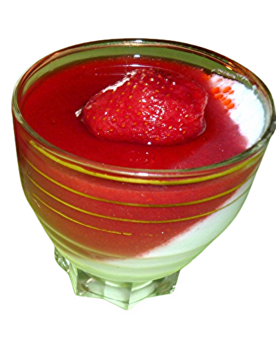 Panna cotta fraises coco 