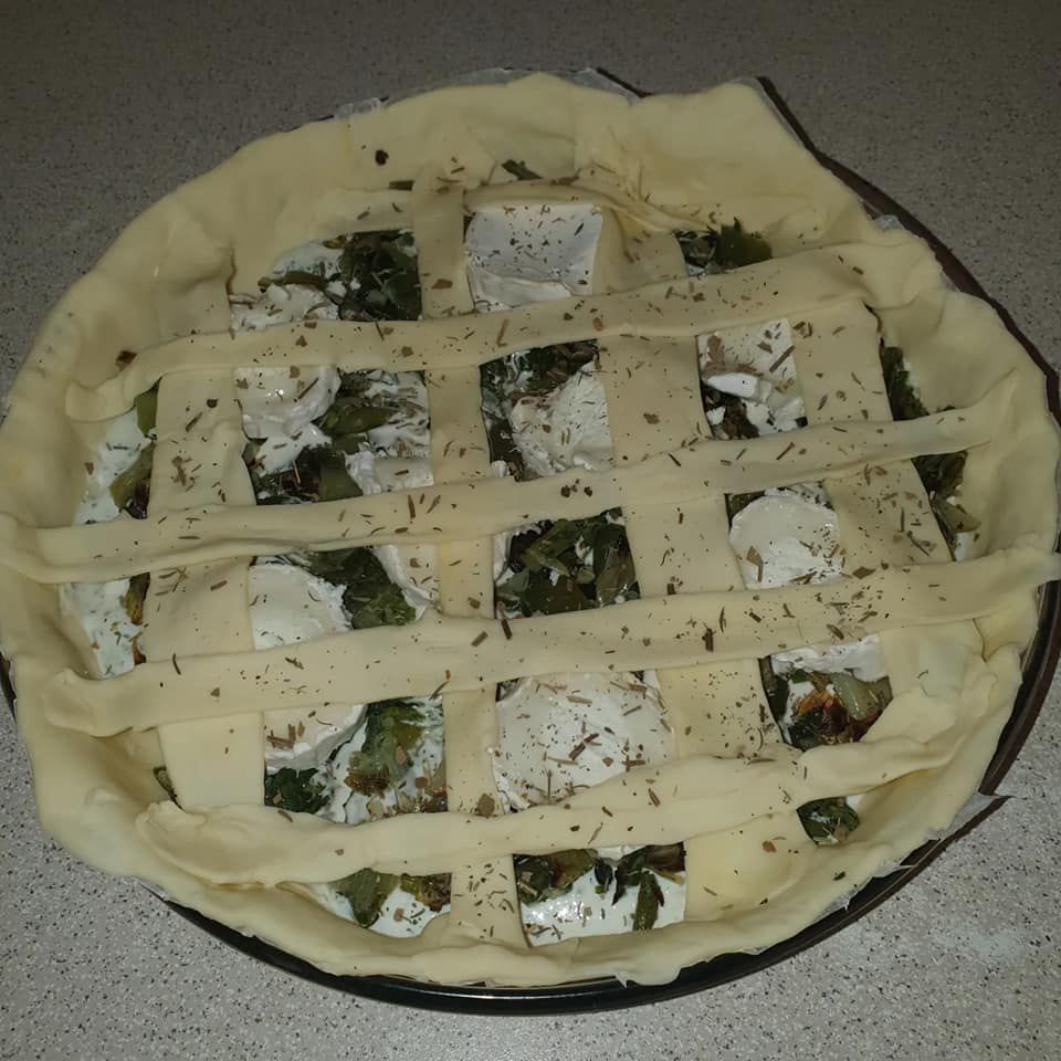 Quiche aux poireaux et chèvre