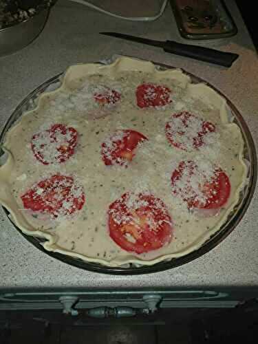 Quiche au thon et tomates