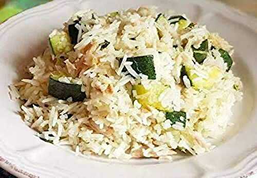 Salade de riz courgette thon fêta