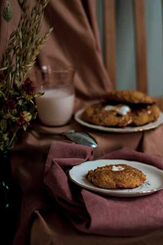 Biscuits à la citrouille, guimauves et caramel à l'érable