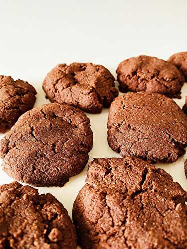 Biscuits végétaliens double-chocolat