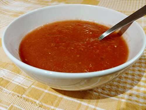 Gaspacho classique sans produits laitiers