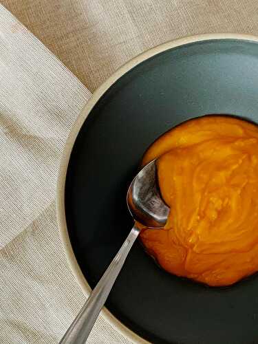 Potage aux carottes et à la courge Butternut