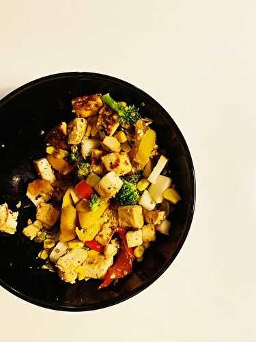 Sauté de tofu et légumes