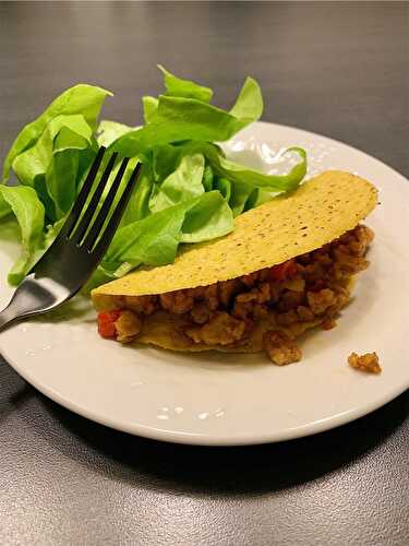 Tacos au poulet haché