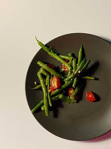 Salade de tomates et de haricots