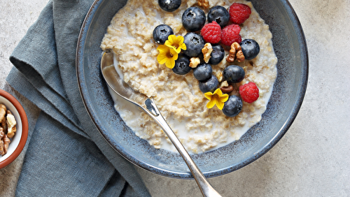 Gruau déjeuner au lait d'amandes